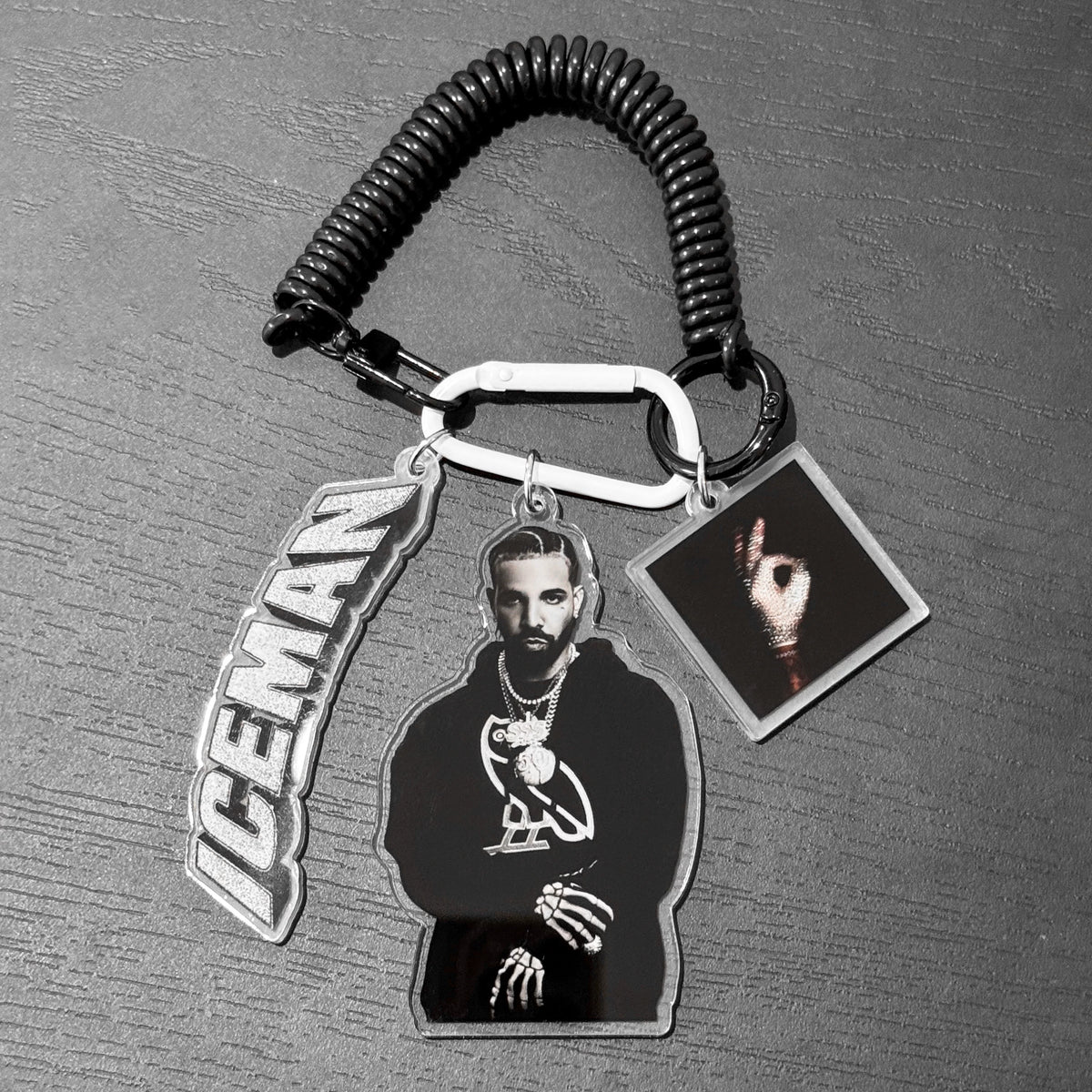 Original R&B Rap Acrylic Keychain Set, Tristezashop Themed Bag Charm Pack